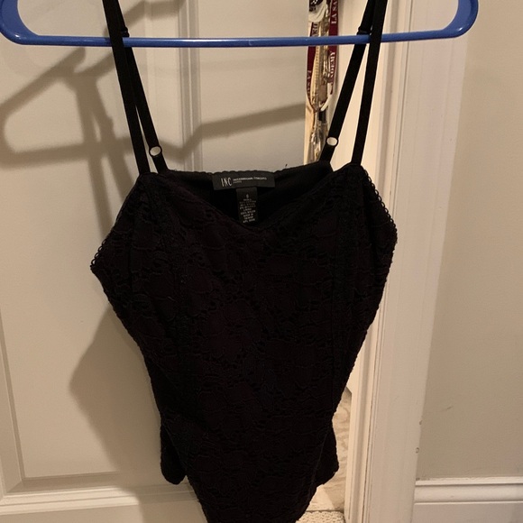 INC International Concepts Women's Black Lace Camisole - Picture 1 of 1